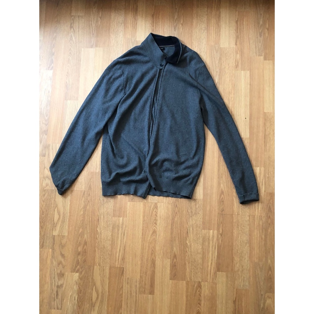 Cardigan Men's Gray EUC Collared